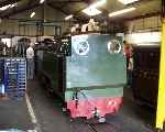 Vale of Rheidol style No 8 inside the shed at Aylsham (30/05/2003)