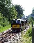 The Diesel leaves Coltishall with the morning service from Wroxham (31/05/2003)