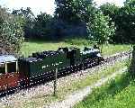 Winson ZB 2-6-2 ‘Spitfire’ passes the camera and heads for Wroxham  (Coltishall)   (31/05/2003)