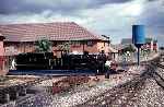 A broadside view of ZB 2-6-2 No 6 whilst being turned at Aylsham   (27/08/1995)