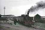 Kerr Stuart 2-6-0T 4T with a train of cattle wagons at Dromod, the southern terminus of the main line.   (20/03/1959)