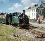 ‘Prince’ engaged in shunting at Portmadoc Harbour station.   (00/07/1960)