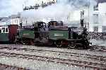 Merddin Emrys waits to depart from Portmadoc Harbour station. (00/06/1965)