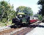 ‘Earl of Merioneth’ runs into Minffordd with the 11:45 from Blaenau Ffestiniog   (03/08/2003)