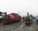 Two England locomotives, one in a state of undress!   (07/08/2003)