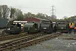 A quartet of Tin Turtles in Minffordd Yard.        (30/04/2005)