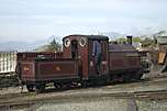 ‘Palmerston’ heads for the locomotive shed at the end of the day, Boston Lodge.       (30/04/2005)