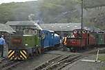 Castle Arghhhh pulls ‘Welsh Pony’ out to meet it’s older (and now larger) older brother ‘Prince’.       (01/05/2005)