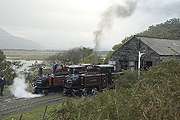 Boston Lodge shed with the double Fairlies.       (15/10/2005)