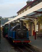 ‘Welsh Pony’ hides at the back of the platform at Harbour station.       (16/10/2005)