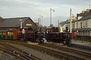 ‘Merddin Emrys’ on the Colonel Stephens set alongside ‘Taliesin’.       (16/10/2005)