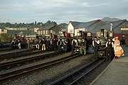 Another view of the crews and their locomotives, the ladies are starting to get in on the act!       (16/10/2005)