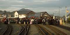The six locomotives, their crews and a variety of associated hangers on!       (16/10/2005)