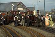 ‘Merddin Emrys’ and ‘Taliesin’ with their crews and a couple of ladies.  Mr Spooner’s back again...       (16/10/2005)