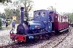 ‘Britomart’ stands in Minffordd Yard with the shuttle to the station   (02/05/1993)