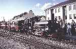 ‘Linda’ stands with an up train at Harbour Station   (02/05/1993)