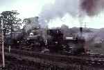 The Penrhyn pairing of ‘Stanhope’ and ‘Linda’ pass the camera in the pouring rain   (05/05/2003)