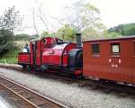 After watering, ‘Prince’ completes the manoeuvre and is locked in to the siding.   (04/05/2003)