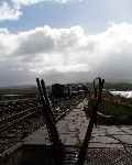 The Talking Train set is shunted at Harbour Station.   (03/05/2004)