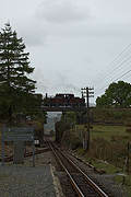 ‘David Lloyd George’ runs across Rhosllyn bridge at Dduallt       (06/05/2007)