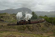 ‘Merddin Emrys’ with an up train at Barn        (06/05/2007)