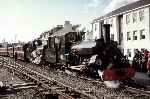 Happy Birthday!  Blanche stands in front of her sister at the Hunslet Hundred Gala   (02/05/1993)