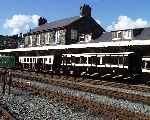 Newly restored Brown Marshalls carriage No 18 stands with the Lottery funded Nos 15 & 16 on the left   (28/09/2003)