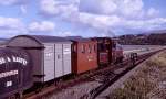 Palmerston shunts a short rake of goods vehicles on the end of the Cob   (12/10/2002)