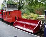 Quarrymans carriage No 8 and open carriage at Tanybwlch   (13/10/2002)