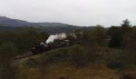 Palmerston runs round Dduallt spiral with a down mixed goods train   (13/10/2002)