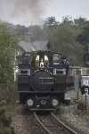 ‘Earl of Merioneth’ departs from Minffordd with an up train for Blaenau Ffestiniog.   (25/09/2004)