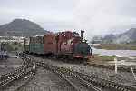 ‘Prince’ passes Boston lodge with the 1955 train, carriages 23 & 12.   (26/09/2004)