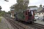 Heading up the line, the Simplex passes a collection of 1950s cars - 1:26 pm.   (26/09/2004)