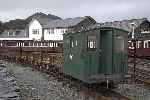 Harbour station still contained lines of rusty slate waggons late on Sunday afternoon.   (26/09/2004)