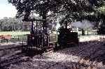 Baguley ‘Rishra’ (not in steam) & De Winton ‘Chaloner’ stand on the headshunt at Pages Park   (10/09/1994)