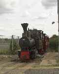 ‘Elf’ pokes her nose out onto the Vandyke Road with an up train.   (07/09/2003)