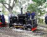 De Winton vertical boiler ‘Chaloner’ of 1877 at Pages Park   (07/09/2003)