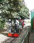 ‘Rishra’ and ‘Peter Pan’ run over the Pages Park crossover with a train arriving from Stonehenge Works   (07/09/2003)