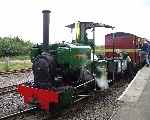 Peter Pan is uncoupled from the train at Stonehenge Works (07/09/2003)