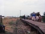 The Simplex is seen in the far distance, returning to South Sea Lane with another train from North Sea Lane   (24/08/1978)