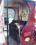 The uncluttered cab of Hunslet 0-4-0WT ‘Jack’.   (19/04/2003)