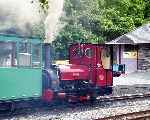 Waiting at Gilfach Ddu, ‘Elidir’ waits with a train for Llanberis   (06/08/2003)