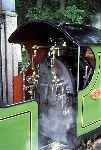 A view of the cab interior of ‘River Irt’ waiting to leave for Ravenglass   (10/07/1985)