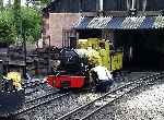 ‘Northern Rock’ is prepared outside the locomotive shed at Ravenglass   (29/06/2000)