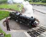 ‘River Esk’ viewed from an unusual angle at Ravenglass   (29/06/2000)