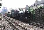 Hurricane’ passes the backs of houses just after leaving Hythe and runs alongside the Royal Military canal   (04/08/1982)