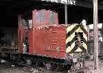 Tractor PW3, ‘Redgauntlet’, stands under the exhibition shed   (07/08/1982)