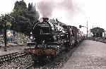 4-8-2 ‘Hercules’ runs into New Romney with a train from Hythe   (07/08/1982)