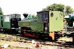 Another view of ‘Superb’ in then sunshine in Kemsley Down yard, note the home-made cab window!   (28/07/1996)