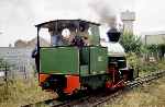 0-4-2ST ‘Melior’ runs round it's train after arrival at Sittingbourne   (28/07/1996)